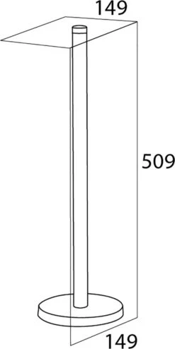 Tiger - Reserverolhouder - Vrijstaand - Zwart -Badkamer Product Winkel 601x1200 1