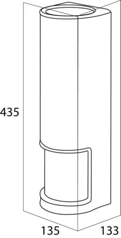 Tiger Palma Reserverolhouder - Wit -Badkamer Product Winkel 611x1200 1