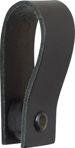 SETPRIJS - 2x Leren Magneet-lus - ZWART - Handles And More® (handdoekhaak - Handdoekhaakje - Handdoeklus - Handdoekhanger - Magnetische Handdoekhouder) -Badkamer Product Winkel 611x1200