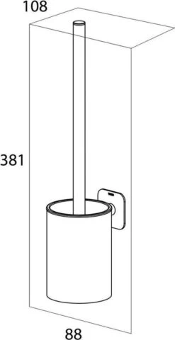 Tiger Colar - Toiletborstel Met Houder - Zwart -Badkamer Product Winkel 617x1200 1