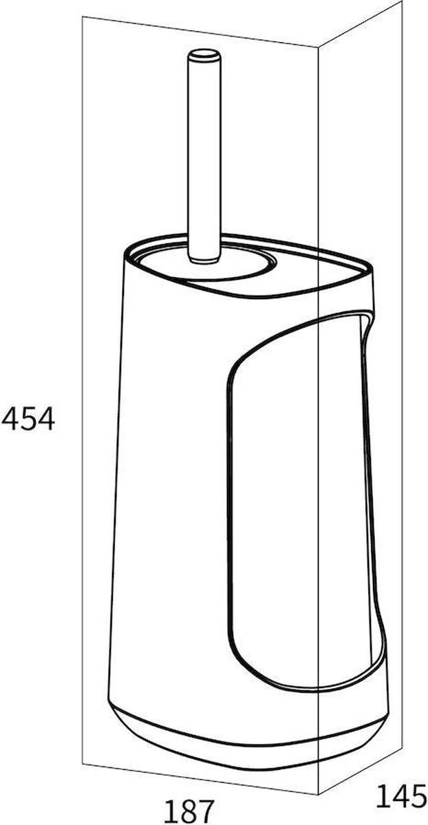 Tiger Tess - Toiletborstelhouder Met Opbergfunctie Vrijstaand En Swoop® Borstel Flexibel - Zwart / Antraciet 10 Tiger Tess - Toiletborstelhouder Met Opbergfunctie Vrijstaand En Swoop® Borstel Flexibel - Zwart / Antraciet - Afbeelding 8