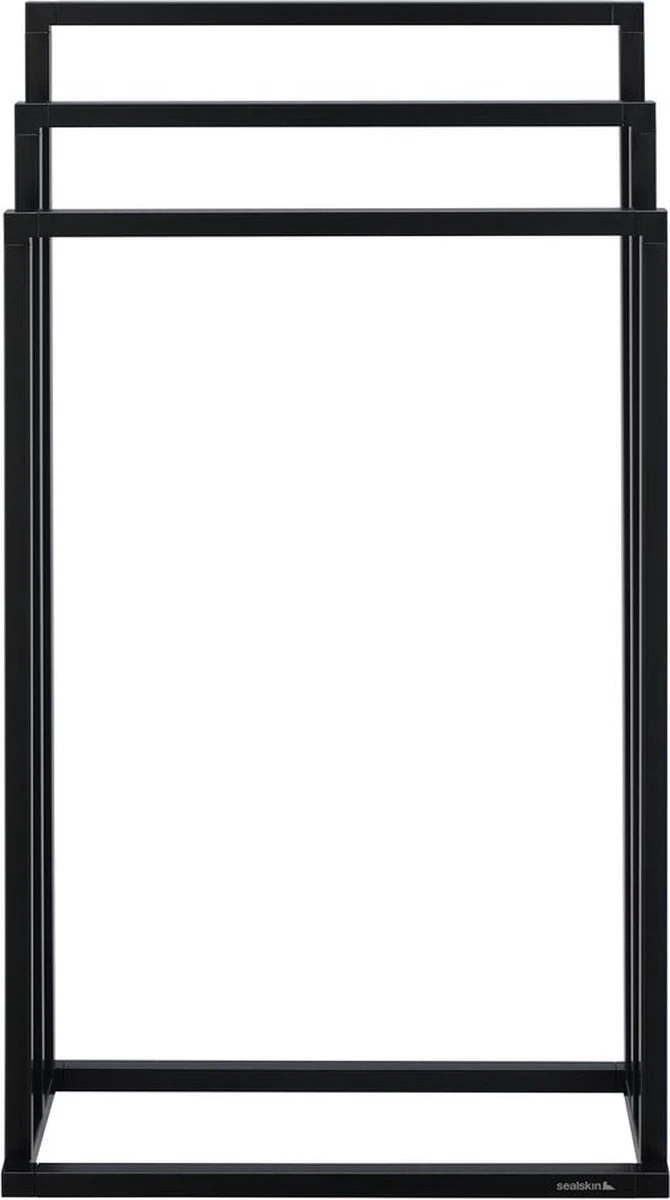 Sealskin Tube - Handdoekrek Vrijstaand - Zwart 5 Sealskin Tube - Handdoekrek Vrijstaand - Zwart - Afbeelding 3