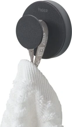 Tiger Urban - Handdoekhaak Groot (1x) - ø 5 Cm - Inclusief 2 Decorringen - Zwart -Badkamer Product Winkel 681x1200 1