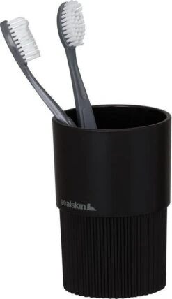Sealskin Brave Tandenborstelbeker Vrijstaand - Zwart -Badkamer Product Winkel 693x1200 1