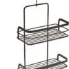 Tomado - Metaltex - Origin Line - Doucherek Met Haak - 23x12x38/47cm - Zwart -Badkamer Product Winkel 733x1200 2