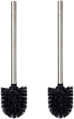 Merkloos Universele Toilet Borstel Zwart Met Handgreep RVS - Wc Borstel - Toiletborstel - Set Van 2 -Badkamer Product Winkel 746x1200 1