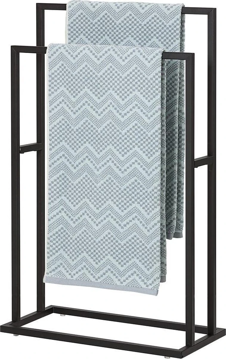 Sealskin Carré - Handdoekrek - 24 X 48 X 78,5 Cm - Vrijstaand - Zwart 3 Sealskin Carré - Handdoekrek - 24 X 48 X 78,5 Cm - Vrijstaand - Zwart