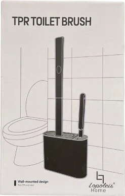 Lopoleis WC Borstel – Toiletborstel – Gesloten Bodem – WC Borstel Met Randreiniger – Siliconen – Zwart – WC Borstel Met Houder – Vrijstaand – Hangend – WC Borstel En Houder -Badkamer Product Winkel 761x1200 1