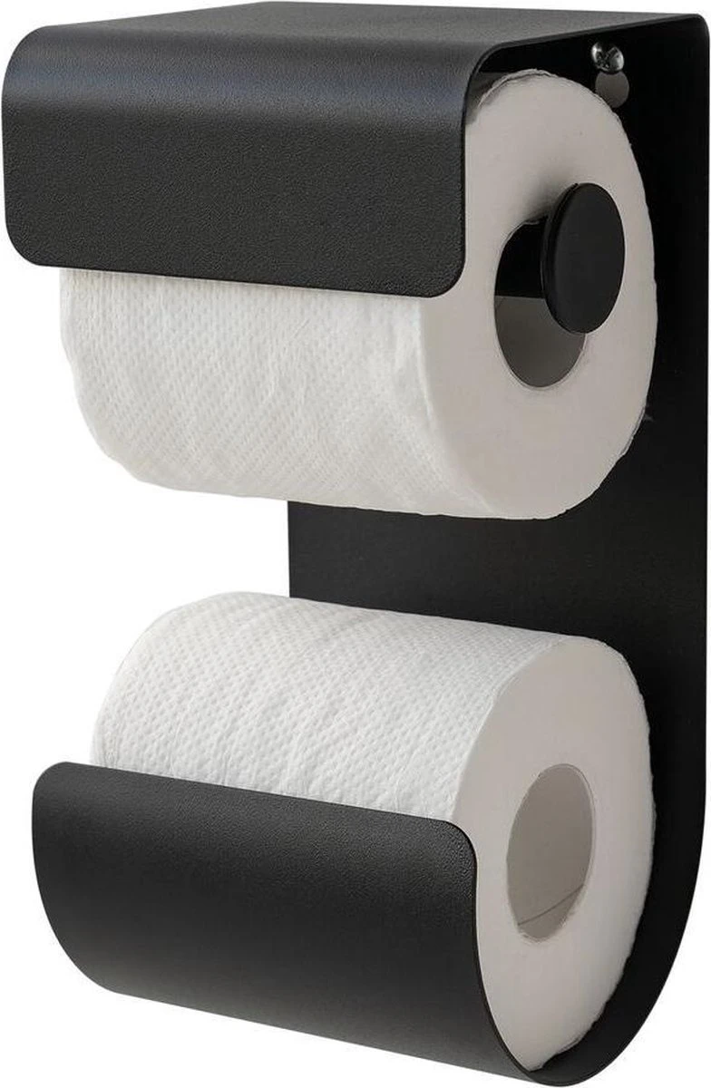 Sealskin Brix - Toiletrolhouder Dubbel - Zwart 3 Sealskin Brix - Toiletrolhouder Dubbel - Zwart