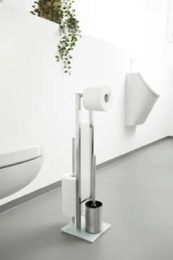 WENKO Toiletbutler Rivalta RVS Mat - Toiletborstel Met Houder, Toiletrolhouder En Reserverolhouder -Badkamer Product Winkel 799x1200 14