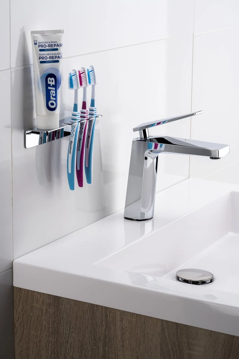 Sagittarius One 40S1 Tandenborstelhouder Chroom | Opzetborstelhouder Zonder Boren | Verchroomd Roestvrij Staal Tandenborstelhouder Hangend | Passend Voor Alle Grote Merken 7 Sagittarius One 40S1 Tandenborstelhouder Chroom | Opzetborstelhouder Zonder Boren | Verchroomd Roestvrij Staal Tandenborstelhouder Hangend | Passend Voor Alle Grote Merken - Afbeelding 5