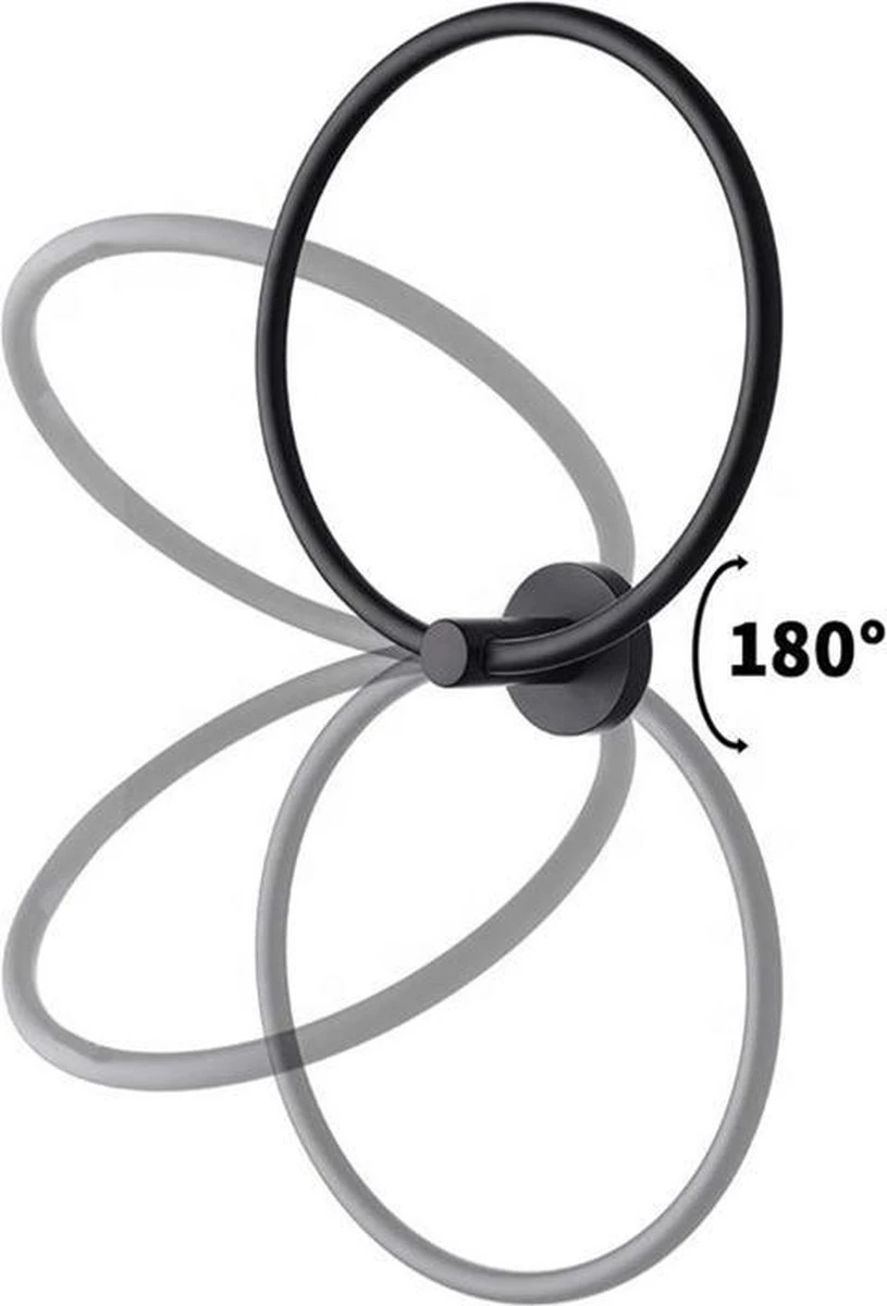 Merkloos Handdoekring Zwart - Handdoekrek Zwart - Badkamer Accessoires - Eenvoudig Te Monteren 6 Merkloos Handdoekring Zwart - Handdoekrek Zwart - Badkamer Accessoires - Eenvoudig Te Monteren - Afbeelding 4