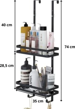 Souiri Doucherek - Stainless Doucherek - Zonder Boren - Doucherek Zwart - Doucherek Hangend - Badkamer Accessoires - RVS - 2 Laags 22 Souiri Doucherek - Stainless Doucherek - Zonder Boren - Doucherek Zwart - Doucherek Hangend - Badkamer Accessoires - RVS - 2 Laags -Badkamer Product Winkel 826x1200 1