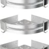 Sens Design Doucherekjes Set Van 3 - Doucherek Zonder Boren - Zilver 2 Sens Design Doucherekjes Set Van 3 - Doucherek Zonder Boren - Zilver -Badkamer Product Winkel 834x1200