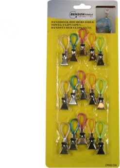 Merkloos Benson Handdoekhouders - Handdoekclips - 15 Stuks -Badkamer Product Winkel 859x1200