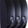 Aquathof, Zeepdispenser, Mat Zwart, 3 Kamer, 3 Reservoirs, 3x350ml, Hangend, Wandmontage -Badkamer Product Winkel 875x1200