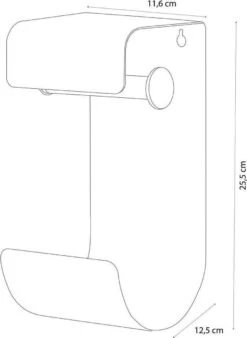 Sealskin Brix - Toiletrolhouder Dubbel - Zwart 14 Sealskin Brix - Toiletrolhouder Dubbel - Zwart -Badkamer Product Winkel 878x1200