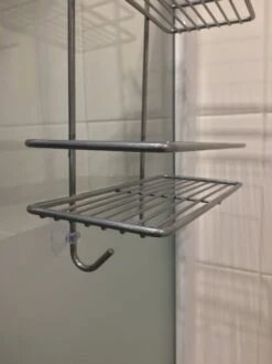 Ball Design Chroom Doucherek-3 Laags-hangend-Doucherek Zonder Boren -Badkamer Product Winkel 899x1200 4