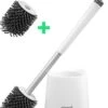 Toiletborstel Siliconen Met Houder - Sneldrogend, Hygiënisch & Antibacteriële Werking - WC Borstel - Toilet Borstel Houder (EXTRA SILICONE BORSTEL GRATIS) -Badkamer Product Winkel 906x1200