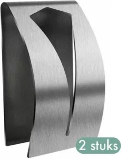 RVS Handdoekhouder 2 Stuks - Zelfklevend - Design Handdoek / Theedoek Klem - Handdoek Klem - Handdoek Haak