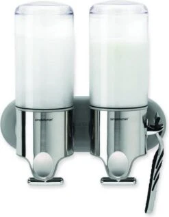 Simplehuman Zeepdispenser Wand Duo - RVS - 22.6x9.4x24.5 Cm - Zilver -Badkamer Product Winkel 936x1200 1