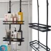 L'eauxe Doucherek Hangend Zonder Boren - Ophangbaar Badkamerrek Aan Douchewand - Opbergrek - Badkamer Accessoires - RVS - Zwart - Cadeau -Badkamer Product Winkel 960x1200 6