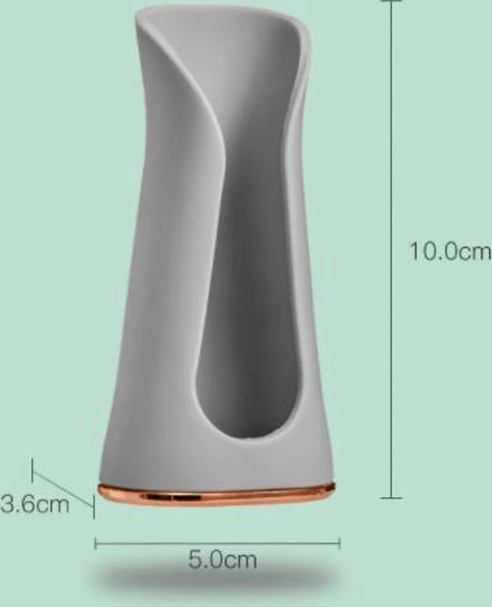 Happy Goodz Houder - Elektrische Tandenborstelhouder - GRIJS 1 Stuk - Flexibele Siliconen - Hangend Aan De Muur Zonder Boren - Geschikt Voor Oral-b & Philips Sonicare - Toothbrush Holder 12 Happy Goodz Houder - Elektrische Tandenborstelhouder - GRIJS 1 Stuk - Flexibele Siliconen - Hangend Aan De Muur Zonder Boren - Geschikt Voor Oral-b & Philips Sonicare - Toothbrush Holder - Afbeelding 10