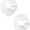 Brabantia ReNew Handdoekhaakjes - 2 Stuks - White -Badkamer Product Winkel 982x1200
