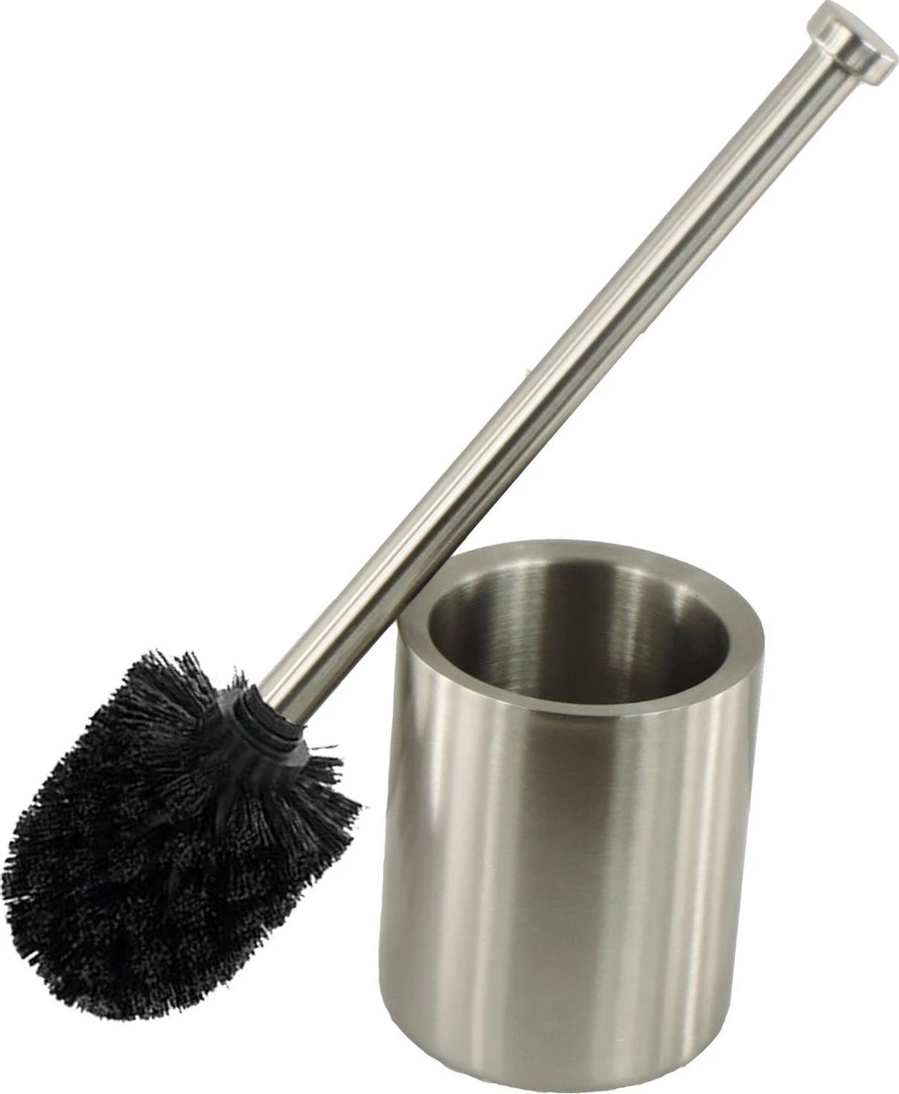 Toiletborstel Met Houder Vrijstaand - Toiletborstelhouder - RVS - Able & Borret 4 Toiletborstel Met Houder Vrijstaand - Toiletborstelhouder - RVS - Able & Borret - Afbeelding 2