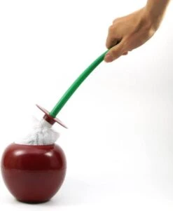 Merkloos WC-borstel Toiletborstel Cherry Kers Met Rode Borstel -Badkamer Product Winkel 986x1200 3