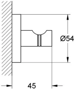GROHE Essentials Badjashaak - Handdoekhaak - Metaal - Chroom - 40364001 -Badkamer Product Winkel 997x1200 1